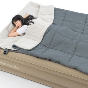 Sleeping Bag doble HD250 Naturehike 15°C/10°C, con almohadas, divisible, con bolsa de transporte