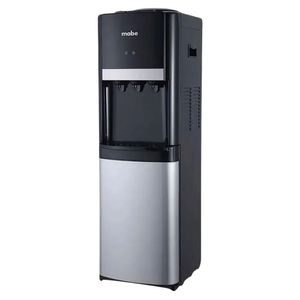 Dispensador de agua Mabe MXCF05PFS, 20 litros, 3 llaves, agua fría/caliente, pedestal, negro