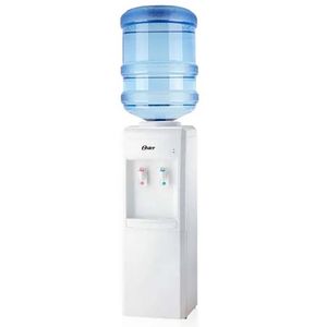 Dispensador de agua Oster OS-PWDA8001W, 20 litros, agua fría/caliente, seguridad niños, silencioso, blanco