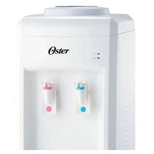 Dispensador de agua Oster OS-PWDA8001W, 20 litros, agua fría/caliente, seguridad niños, silencioso, blanco