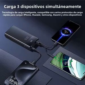 Cargador portátil 20000 mAh, PD20W + QC 22.5W, negro - RPP-672