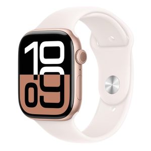 Apple Watch Serie 10, 46mm, frecuencia cardíaca, GPS, Sport Band, rose gold