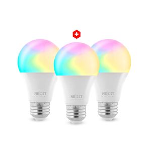 Combo: Foco inteligente Nexxt NHB-C120M led multicolor 9W, 800 lúmenes