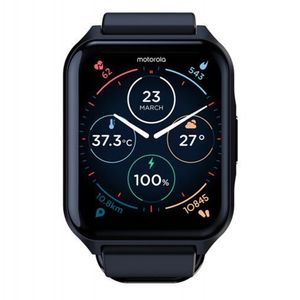 Smartwatch Moto Watch 70 con pantalla LCD de 1.69″, GPS integrado, monitor de salud, hasta 10 días de batería, negro
