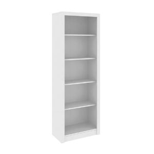 Biblioteca Cameron möbelArt con estantes móviles y fijos, estructura MDP, fácil armado, blanco