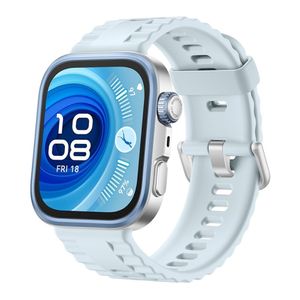 Smartwatch Huawei Fit 4 Pro, pantalla AMOLED 1.82", sensor ECG, 10 días de batería, resistente al agua 5ATM, IP6X, compatible Android/iOS, azul