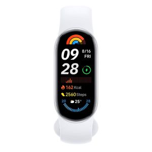Smartband  Xiaomi Smart Band 9 versión global, pantalla AMOLED 1.62", 150+ modos deportivos, 5ATM, hasta 21 días de batería, silver