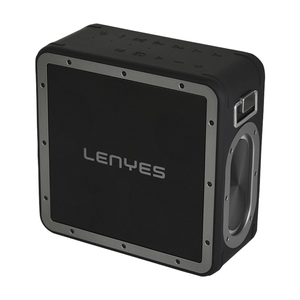 Parlante Karaoke Lenyes S823 potencia 160W, 10 horas de batería, KTV, TWS, incluye 2 micrófonos + maleta, negro