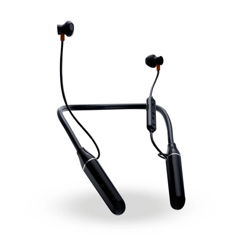 Audífono Lenyes A43 150 horas de batería Negro Frontal con collarín deportivo