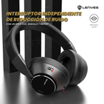 Audífono Lenyes LH23 cancelación de ruido Negro Especificaciones interfaz intuitiva de control y diseño plegable