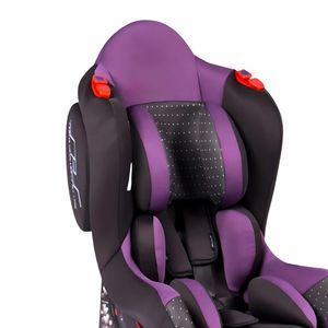 Silla de auto Ebaby Coneta, reclinable y segura para niños de 0 a 7 años, morado