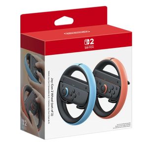 Timones Joy-Con Wheel, azul y rojo, para Nintendo Switch 2, set de 2 unidades