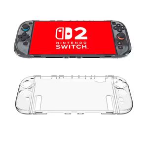 Case transparente de 5 piezas para Nintendo Switch 2, protección rígida total