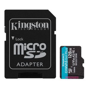 MicroSDXC Canvas Go Plus Gen4 128GB V30 A2 U3 Kingston