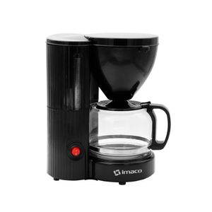Cafetera eléctrica Imaco ICM608N 550w, 6 tazas, con jarra de vidrio, y filtro reutilizable