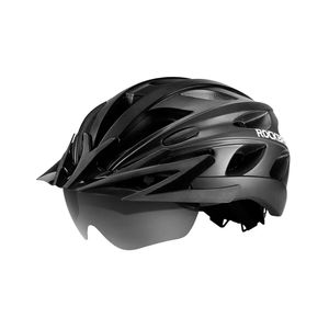 Casco deportivo Rockbros TT-16, con lentes, con ala desmontable, 3 modos de uso, talla 57-62 cm