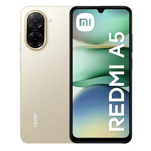 Celular Xiaomi Redmi A5 4G 128GB, 4GB RAM, cámara principal 32MP, frontal 8MP, 6.88'', dorado
