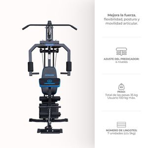 Gimnasio Monark G1700, peso max. 100 Kg, negro