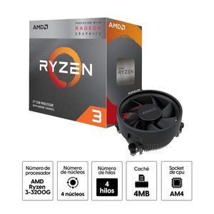 PC armada: AMD Ryzen 3 3200G + Placa Asrock A520M-HDV + RAM 8GB + SSD 480GB + Gabinete Teros TE-1028S MATX + Win 11 Home digital + armado