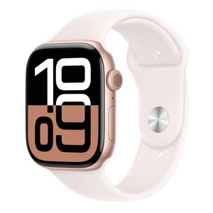 Apple Watch Serie 10, 46mm, frecuencia cardíaca, GPS, Sport Band, rose gold