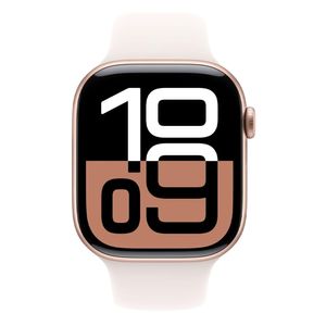 Apple Watch Serie 10, 46mm, frecuencia cardíaca, GPS, Sport Band, rose gold