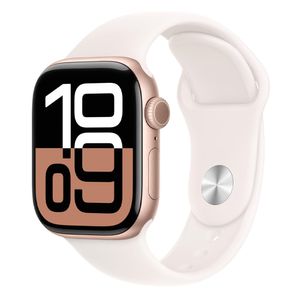 Apple Watch 10 42mm, GPS, resistencia al agua 50m, batería hasta 18 horas, Talla M/L, memoria 32GB, rosado