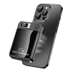 PowerBank magnético Y211 10000mAh, carga rápida 22.5W y MagSafe 15W, negro