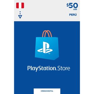 Código PlayStation Network $50 Perú - PSN 50 dólares PS5 PS4 Digital