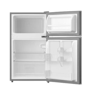Frigobar Midea 87 litros Silver con 2 puertas, congelador independiente y diseño compacto