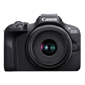 Cámara Canon EOS R100 Mirrorless con lente RF-S 18-45mm f/4.5-6.3 IS STM + Disco Duro Externo 1TB + Memoria microSD 64GB