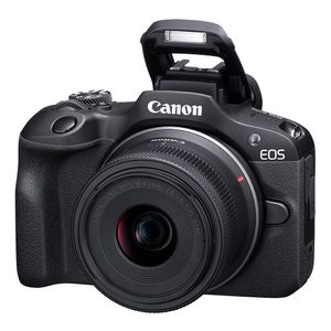 Cámara Canon EOS R100 Mirrorless con lente RF-S 18-45mm f/4.5-6.3 IS STM + Disco Duro Externo 1TB + Memoria microSD 64GB