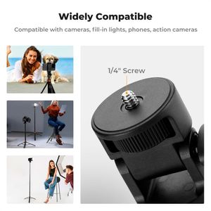 Trípode K&F Concept KF09.143 MS24, compacto, 180cm, control Bluetooth, para cámara y celular