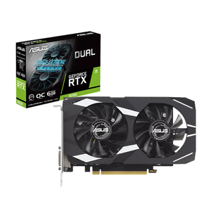 Tarjeta de video Asus Dual GeForce RTX 3050 OC edition, 6GB GDDR6, 96 bits