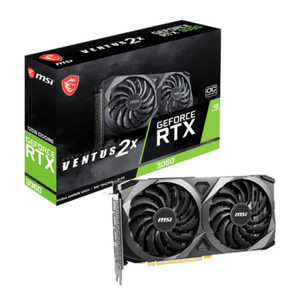 Tarjeta de video MSI GeForce RTX 3060 Ventus 2X OC, 12GB GDDR6, 192 bits