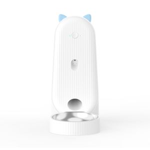 Comedero smart 4 litros con Wi-Fi para gatos, bandeja acero, blanco