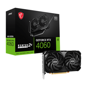 Tarjeta de video MSI GeForce RTX 4060 Ventus 2X Black, 8GB GDDR6, 128 bits