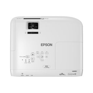 Proyector Epson PowerLite X49, 3600 lm, 3LCD, 1024 x 768 px, conectividad HDMI, Wi-Fi opcional, blanco ALP