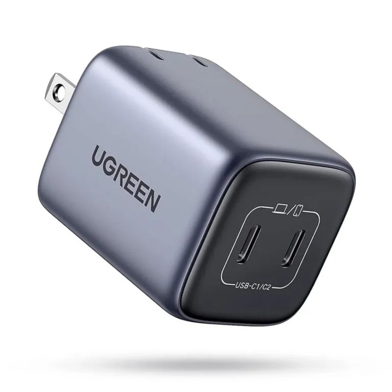 Cargador-de-pared-Ugreen-Nexode-CD294-45W-2-puertos-USB-C-GaN-carga-rapida