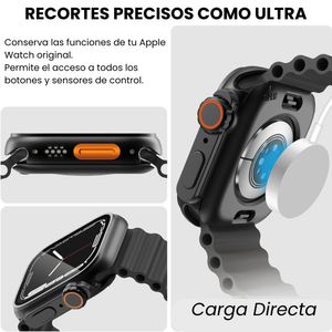 Case de policarbonato Mate Ultra para Apple Watch 46mm Serie 10, negro