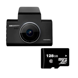 Cámara para autos Hikvision, DashCam C6, pantalla 4", Full HD, Wi-Fi, MicroSD128GB especial para videovigilancia