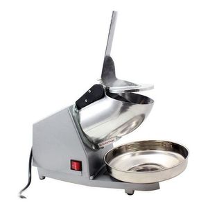 Trituradora de hielo eléctrica, acero inoxidable, fácil uso, 5.5 kg, 220V, para raspadillas, gris