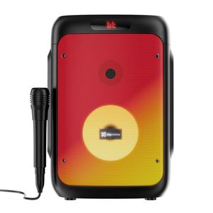 Reacondicionado: Parlante de torre bluetooth Klip Xtreme Boomfire X 1500W, hasta 7 horas de reproducción, luces LED, negro