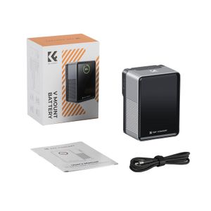 Batería V Mount K&F Concept 6700mAh 99Wh con carga rápida KF28.0024V1, negro