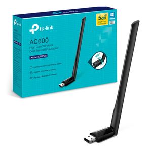Adaptador de red TP-Link AC600 inalámbrico, conexión usb, doble banda, 600 mbps, 1 antena 5dBi (reempacado)