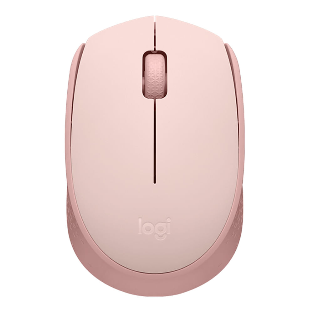 Reacondicionado: Mouse inalámbrico Logitech M170 receptor USB, 1000 dpi, 3 botones, usa pila, rosado