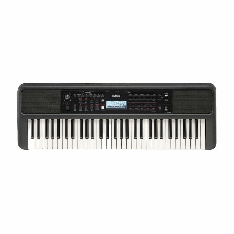 Teclado-Yamaha-PSR-E383-digital-portatil-61-teclas-pantalla-LCD-650-voces-260-estilos-EQ-y-efectos-negro