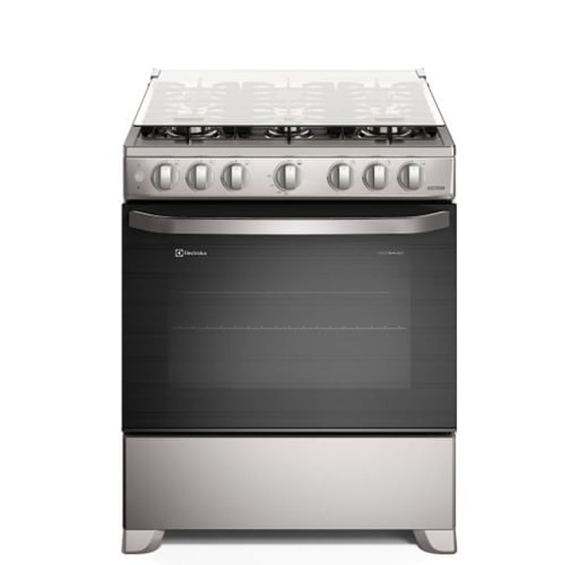 Cocina-Electrolux-6-quemadores-FE6ISR-VaporBake-Vapor-Regenerativo-FastClean-parrillas-hierro-fundido-inox