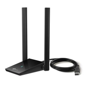 Adaptador de red TP-Link Archer TX20U Plus Wi-Fi 6 AX1800, doble banda 2.4/5 GHz, 2 antenas externas, conexión USB