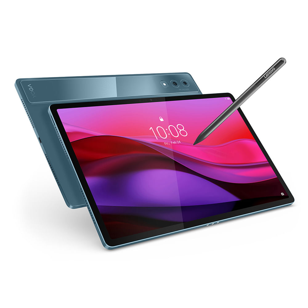 Tablet Lenovo Yoga Tab Plus 12.7"" 256GB, 16GB ram, cámara principal 13MP, frontal 13MP, Snapdragon 8, 10200 mAh, Android 14 + Folio + Lápiz, Tidal Tea