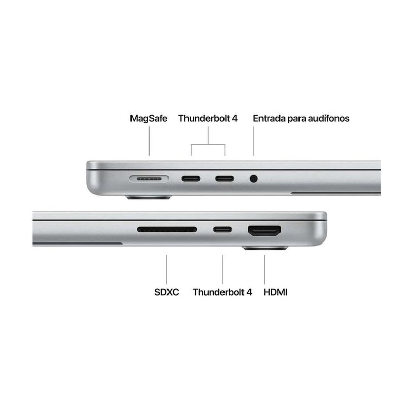 Laptop Apple MacBook Pro pantalla 14" M4 512GB plata